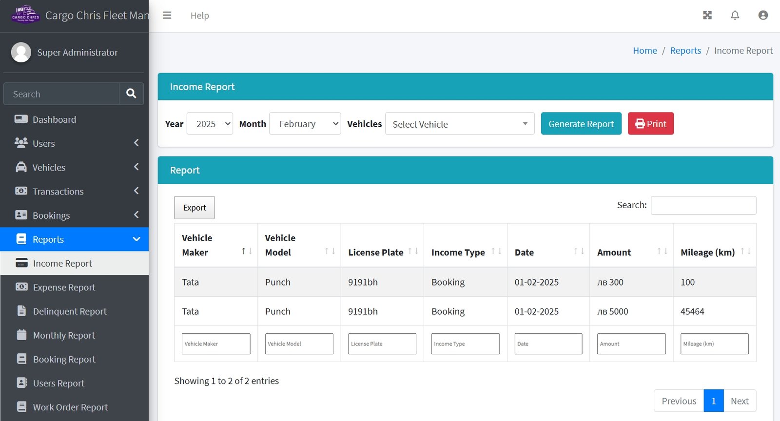 Booking and Scheduling Software for Fleet Operations